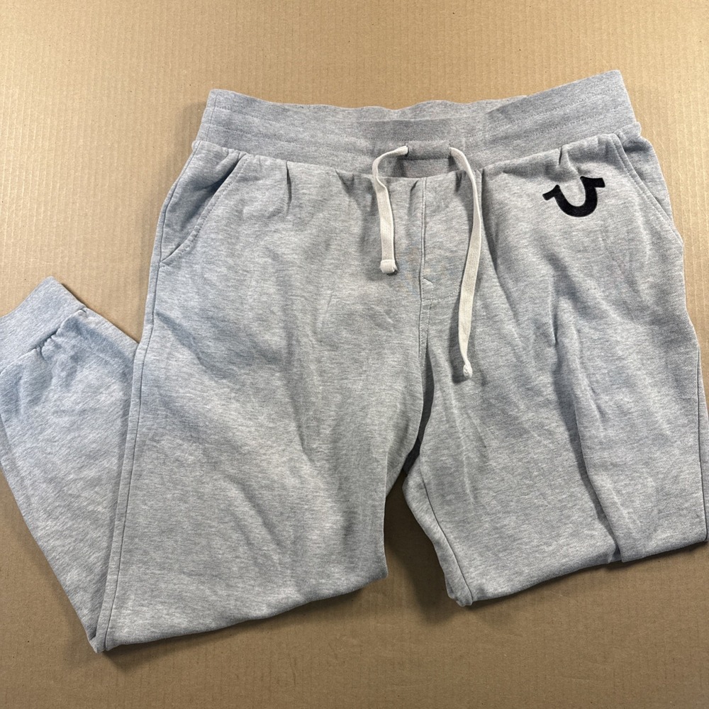 True Religion Mens Jogger Sweatpants Gray Size Large